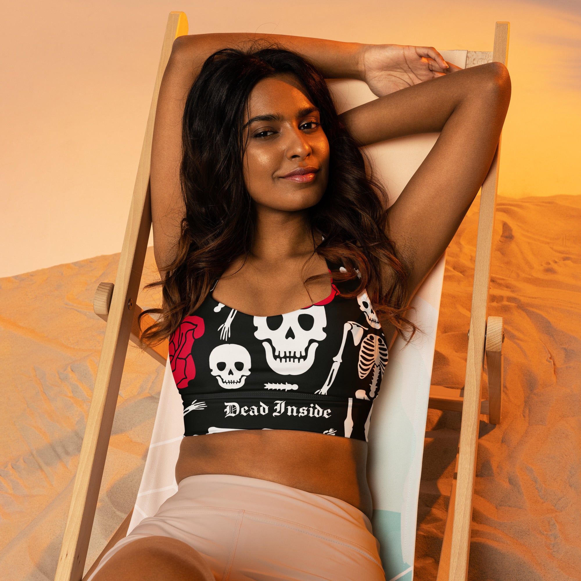 Longline Sport Bra - Dead Inside