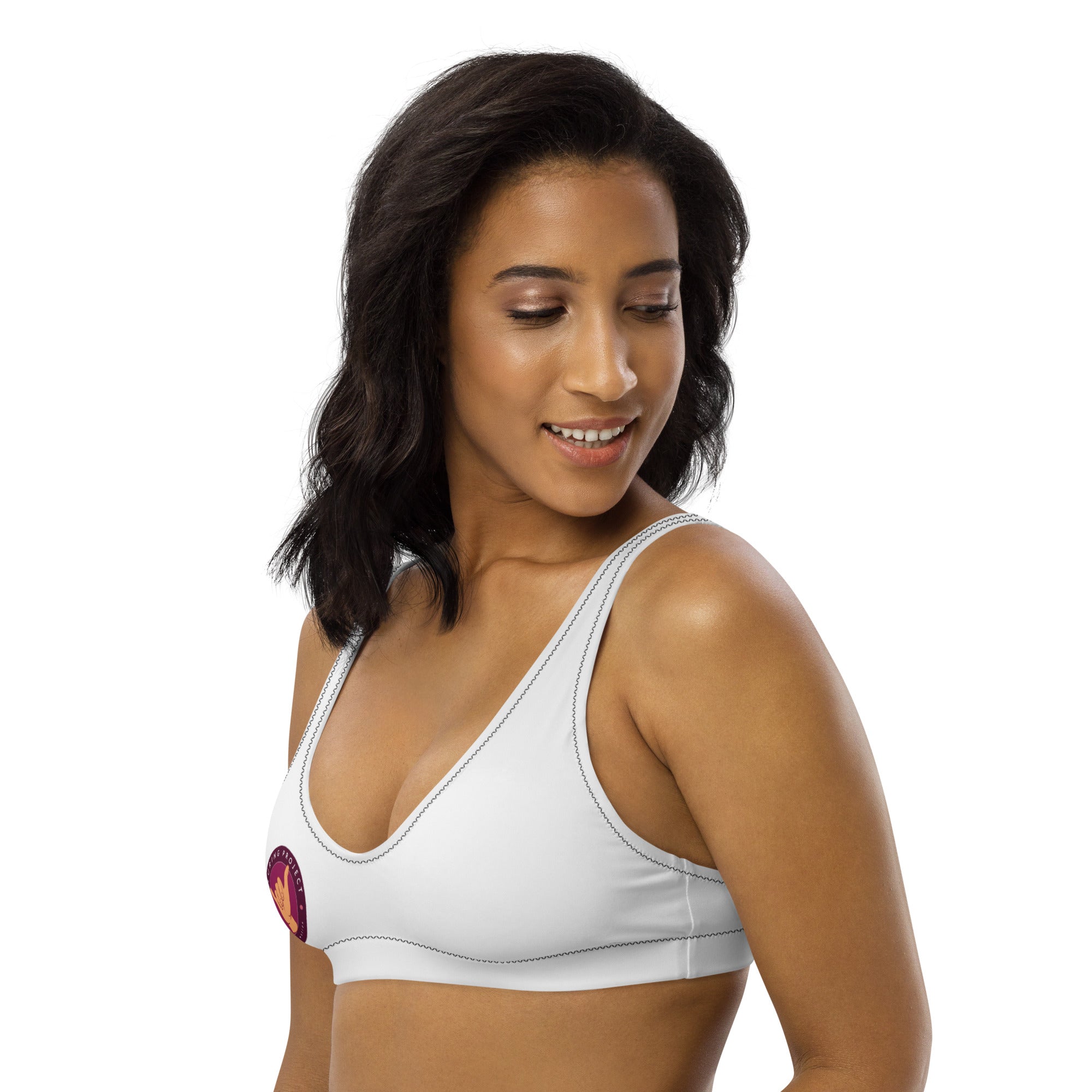 Recycled padded bikini top