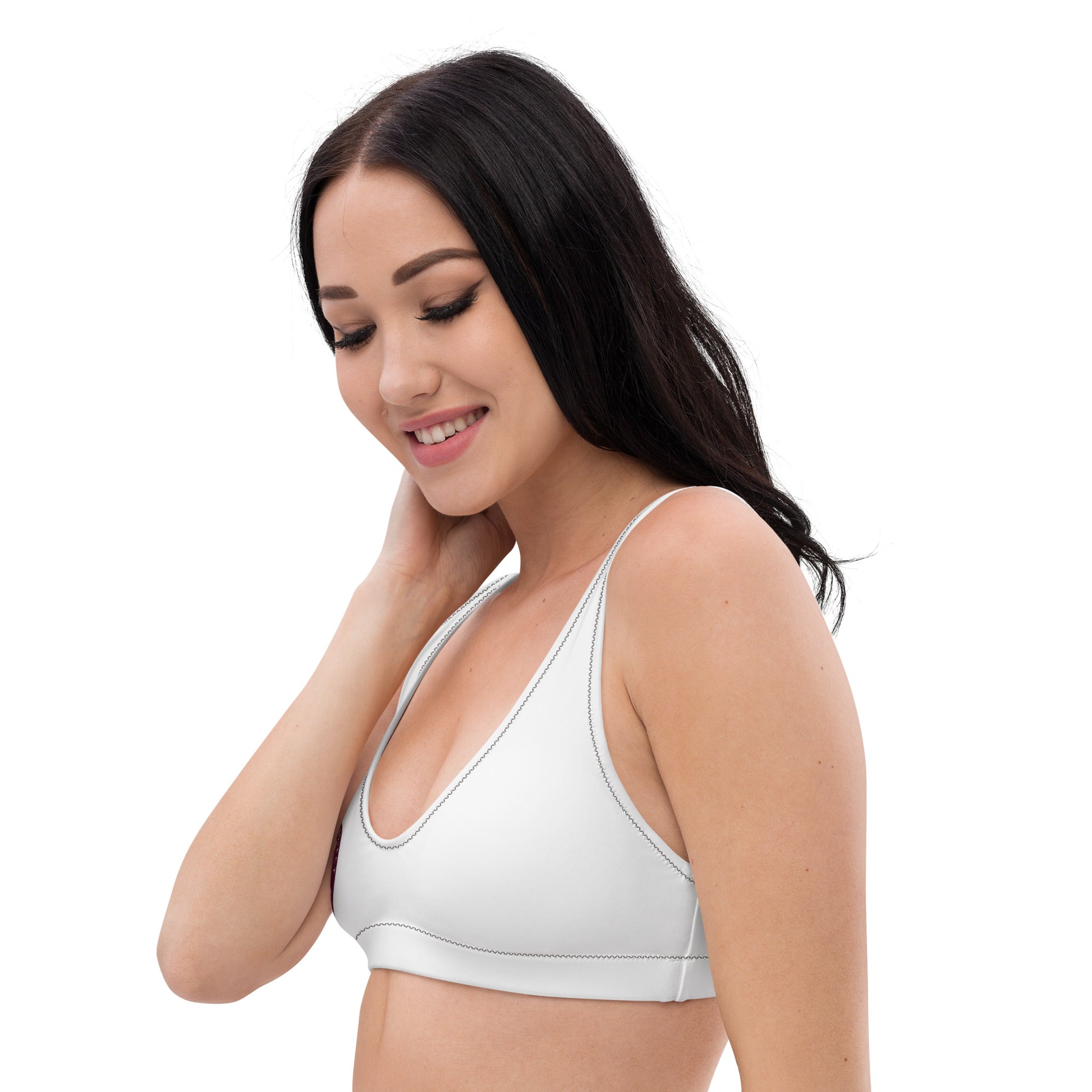 Recycled padded bikini top