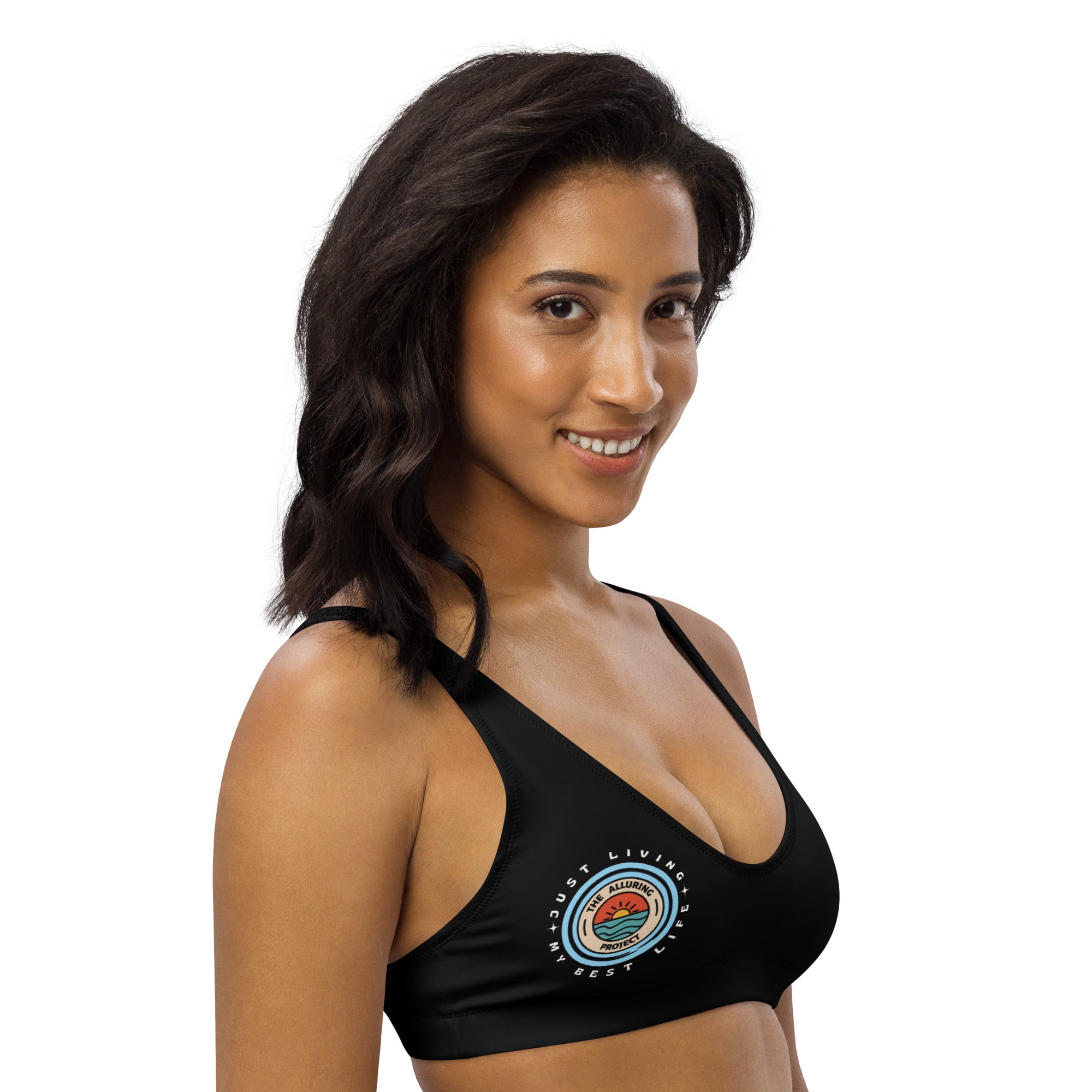 Recycled padded bikini top