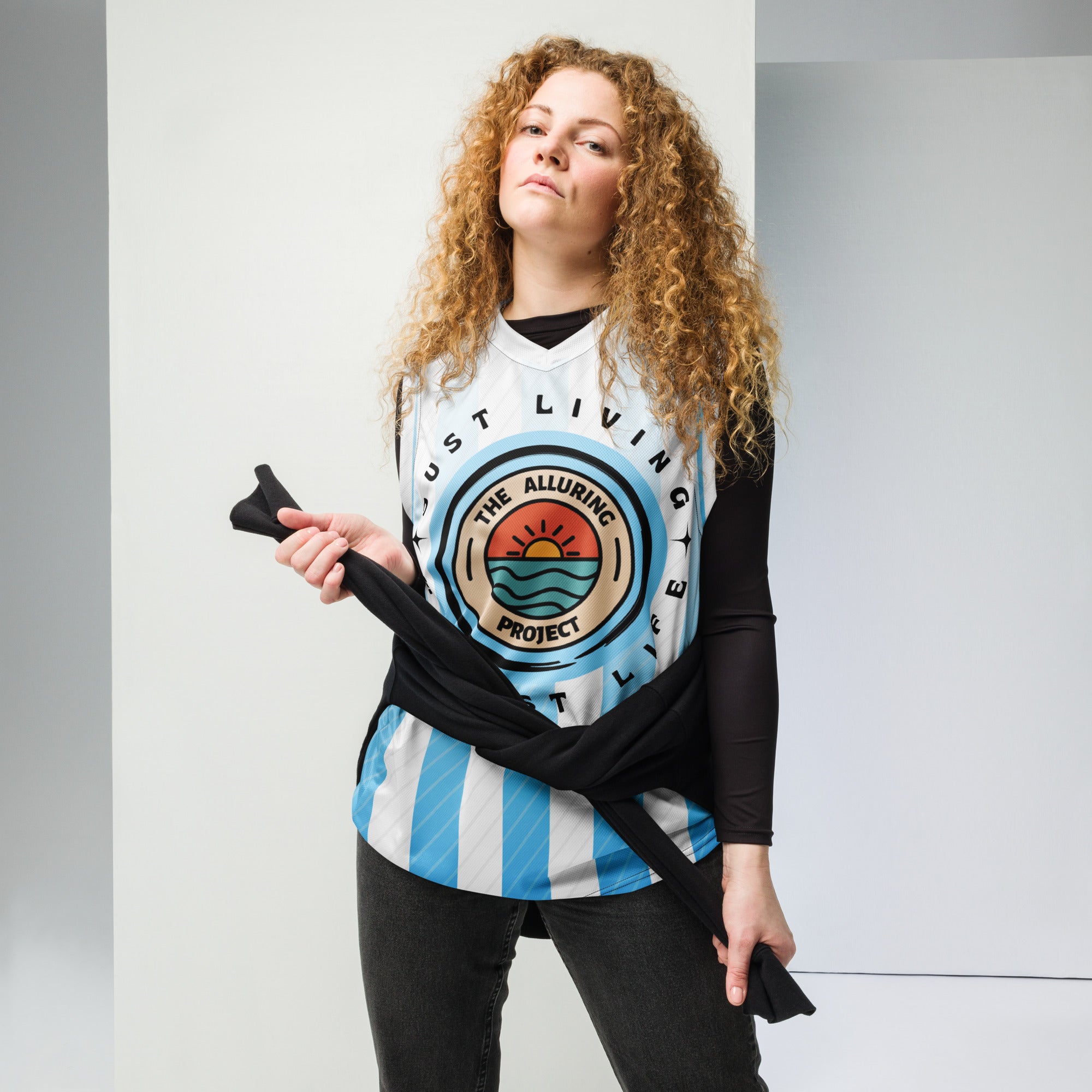 Recycled unisex basketball jersey