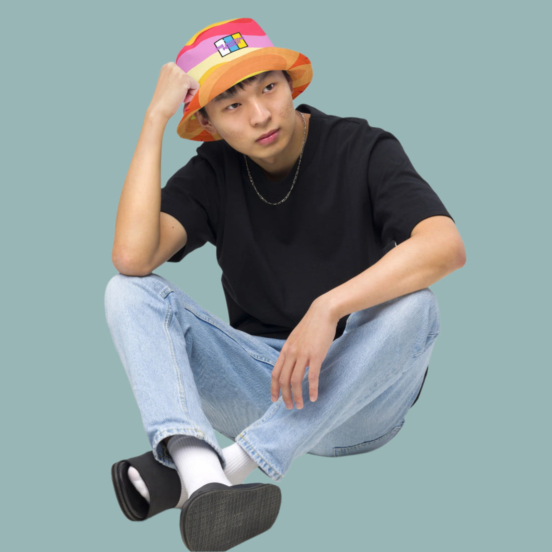 Sombrero de pescador reversible