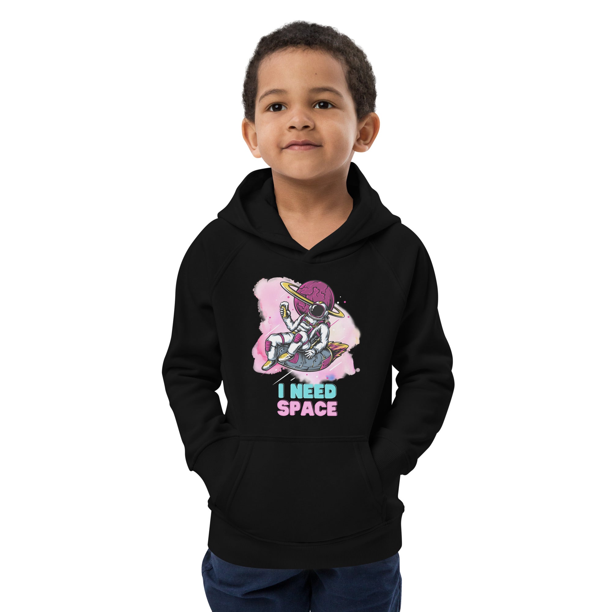 Kids eco hoodie - I Need Space