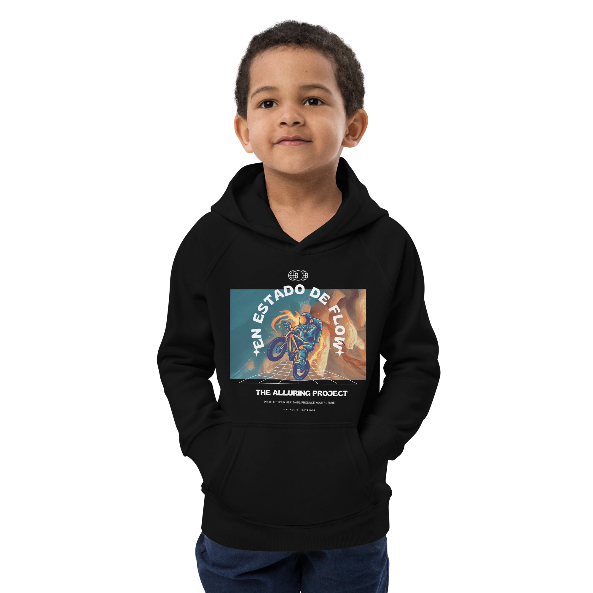 Kids eco hoodie - Bike Flow