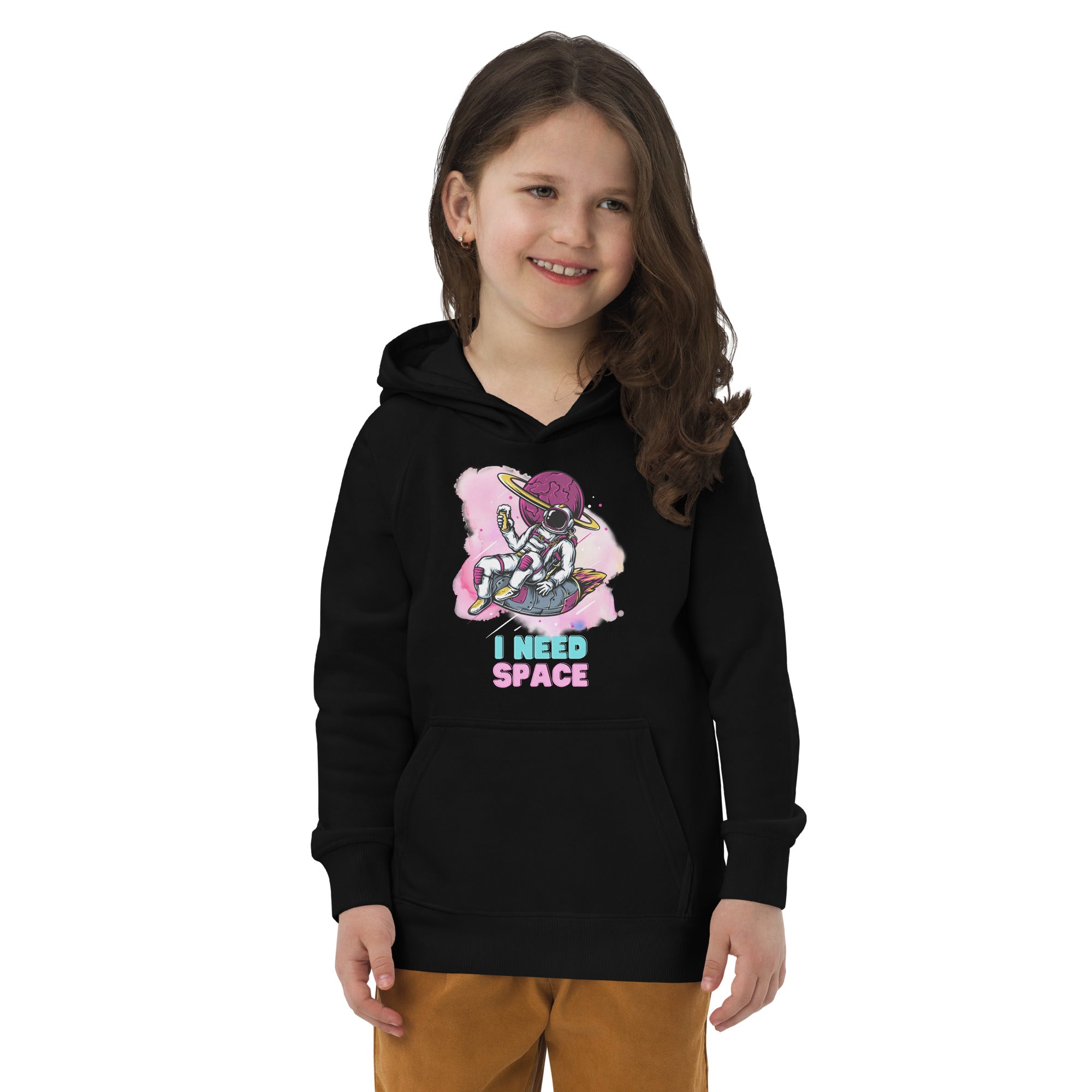 Kids eco hoodie - I Need Space