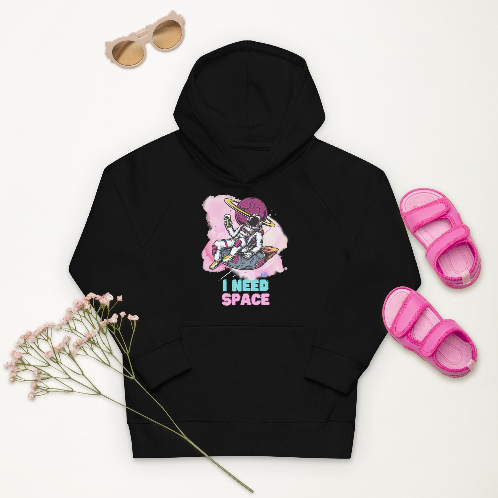 Kids eco hoodie - I Need Space