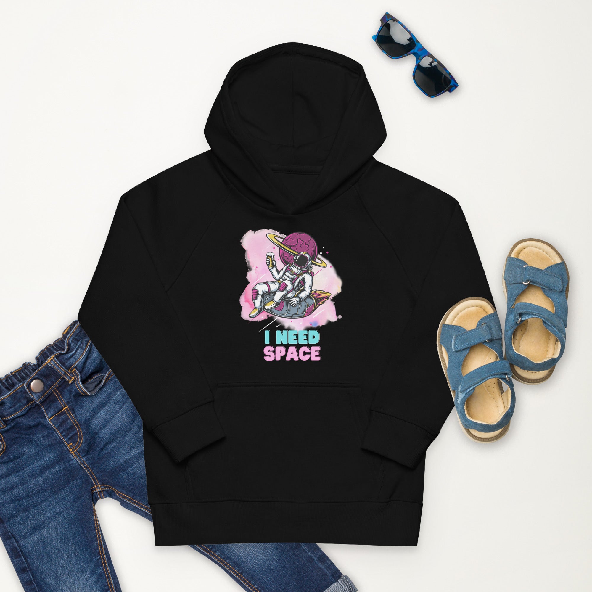 Kids eco hoodie - I Need Space
