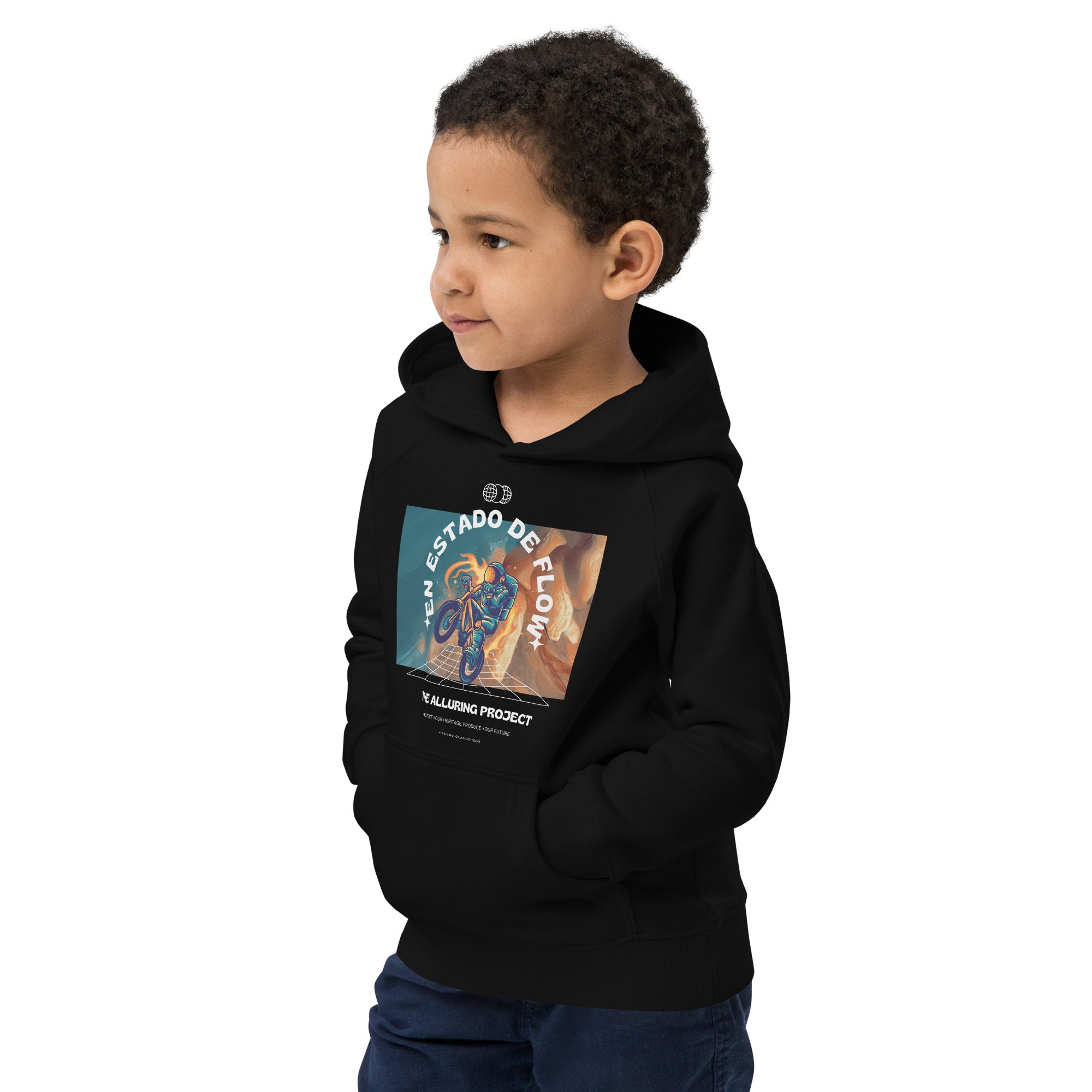 Kids eco hoodie - Bike Flow