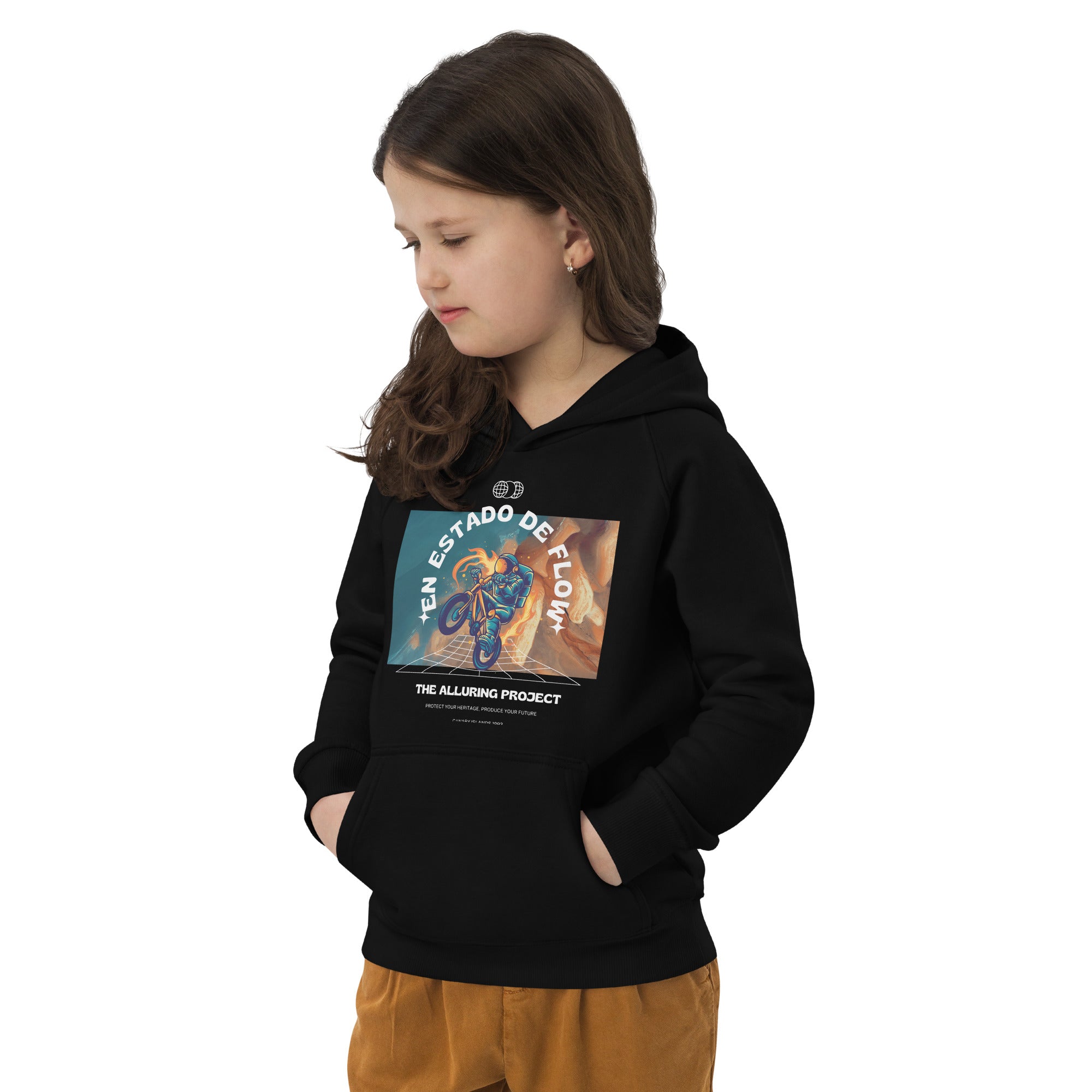 Kids eco hoodie - Bike Flow
