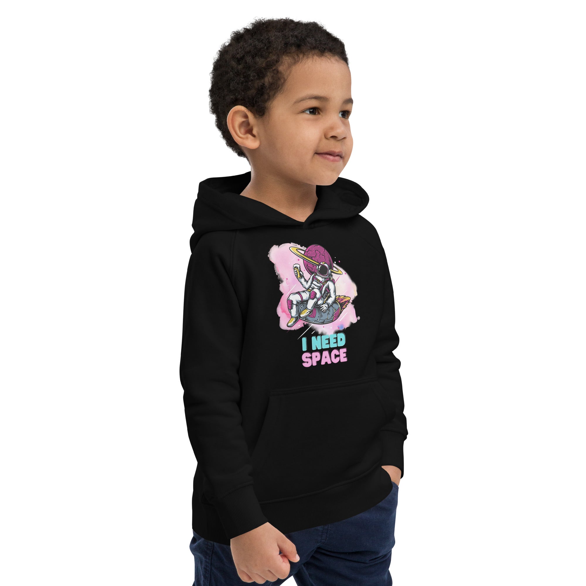 Kids eco hoodie - I Need Space
