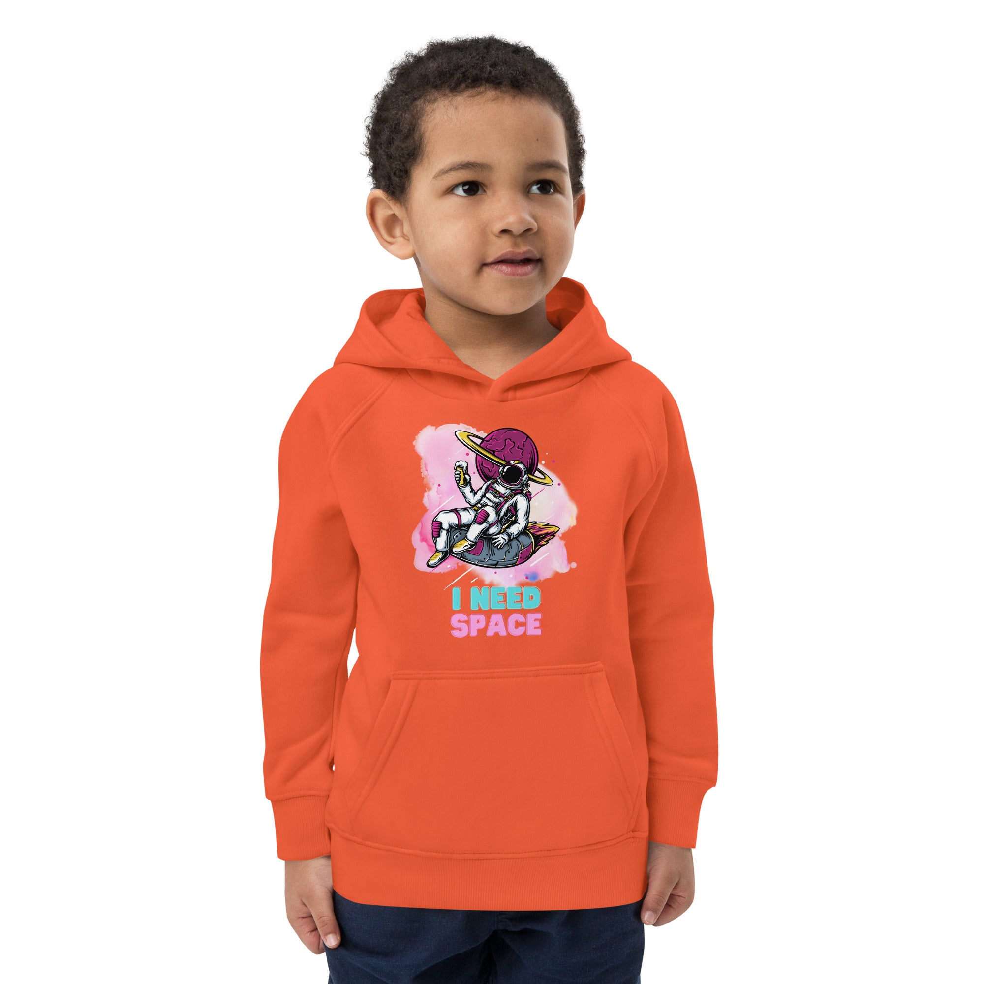 Kids eco hoodie - I Need Space