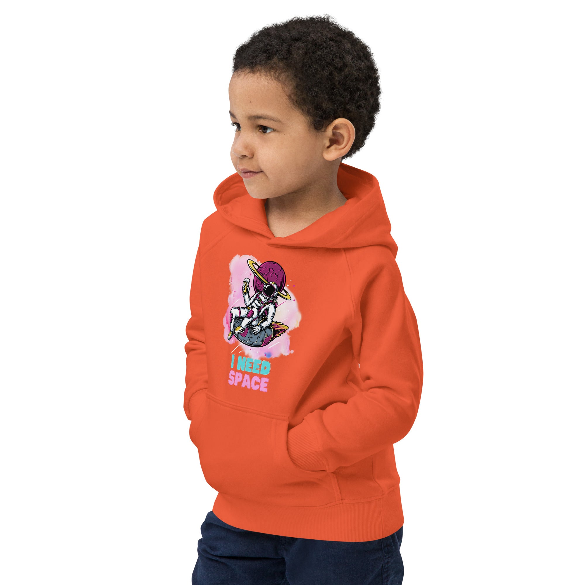 Kids eco hoodie - I Need Space