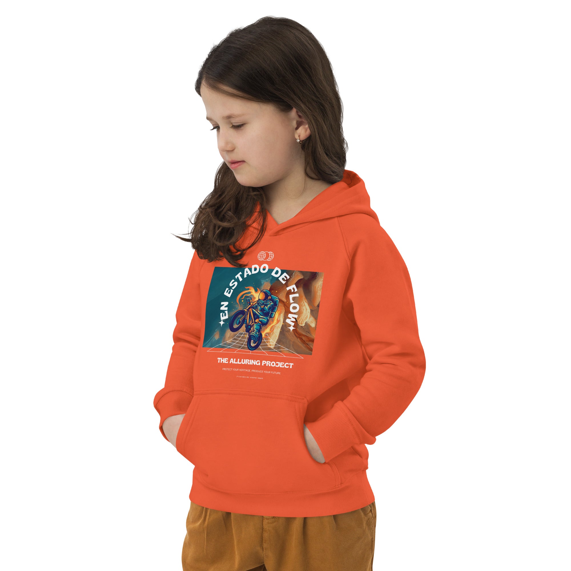 Kids eco hoodie - Bike Flow