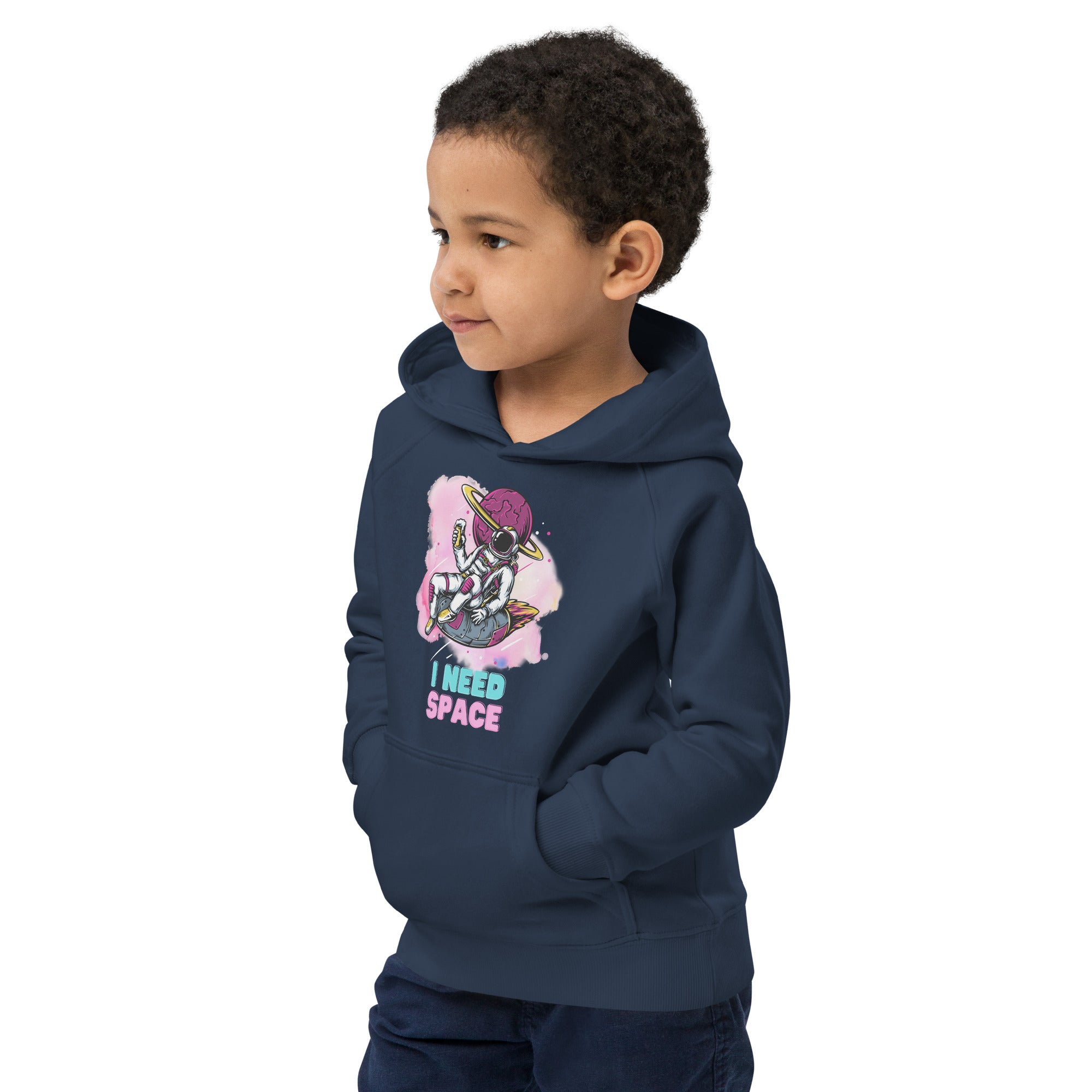 Kids eco hoodie - I Need Space