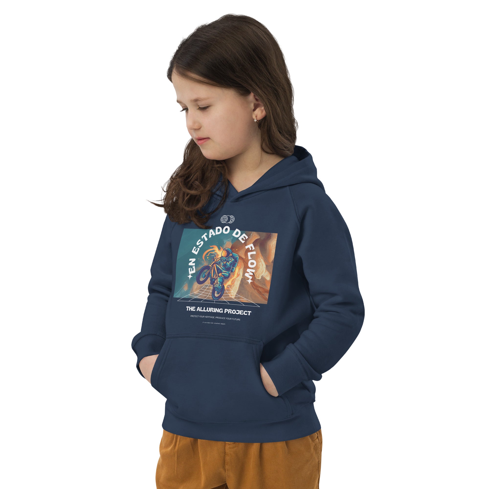Kids eco hoodie - Bike Flow