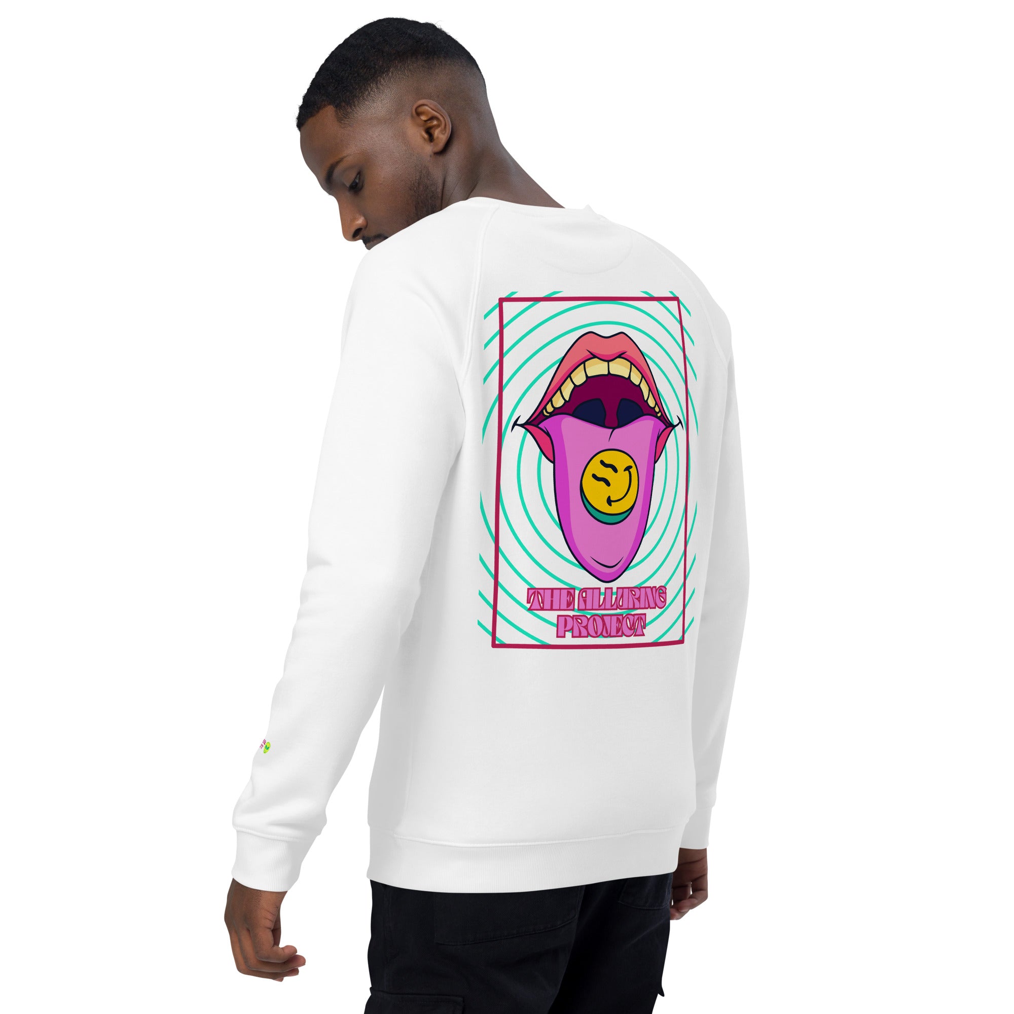 Unisex organic raglan sweatshirt