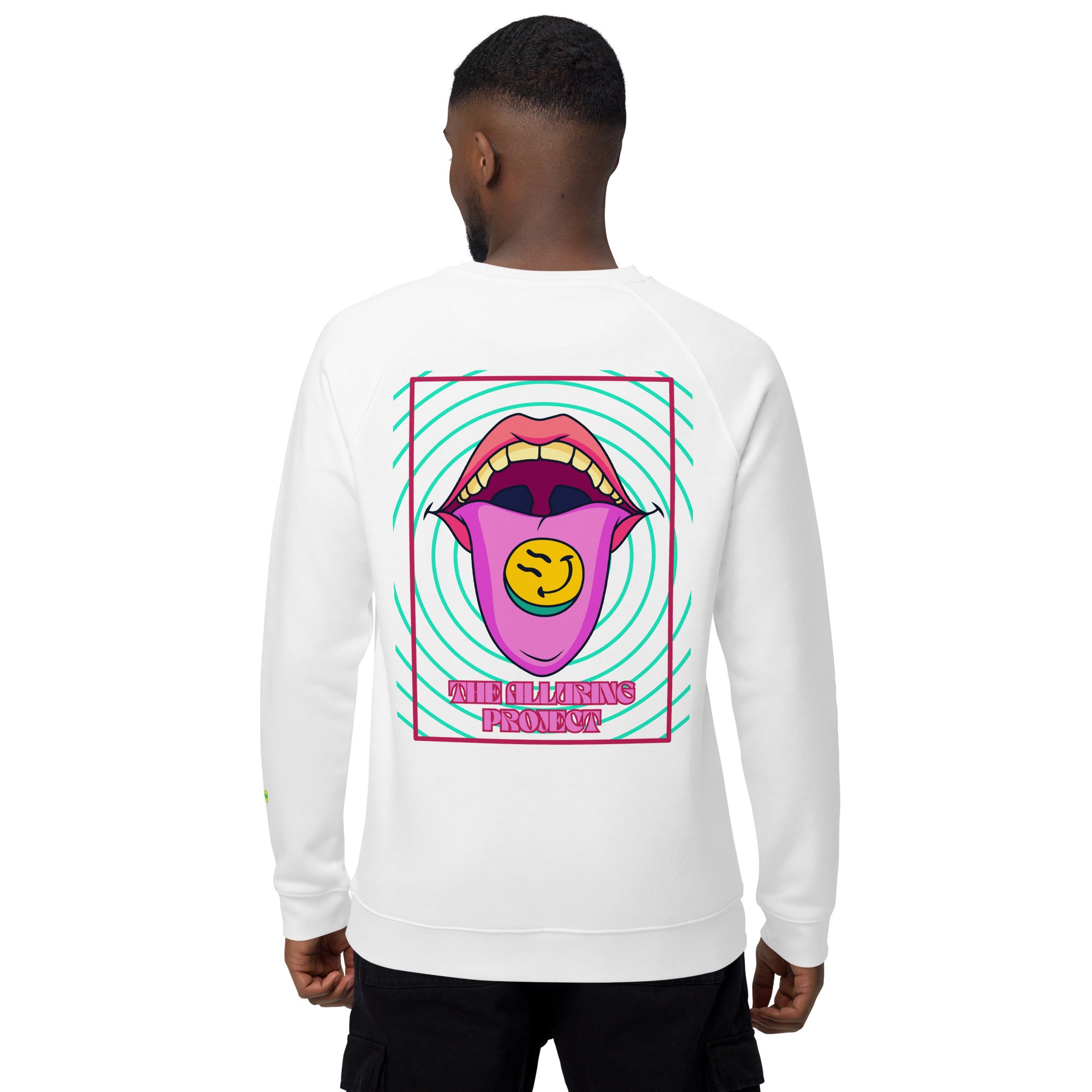 Unisex organic raglan sweatshirt