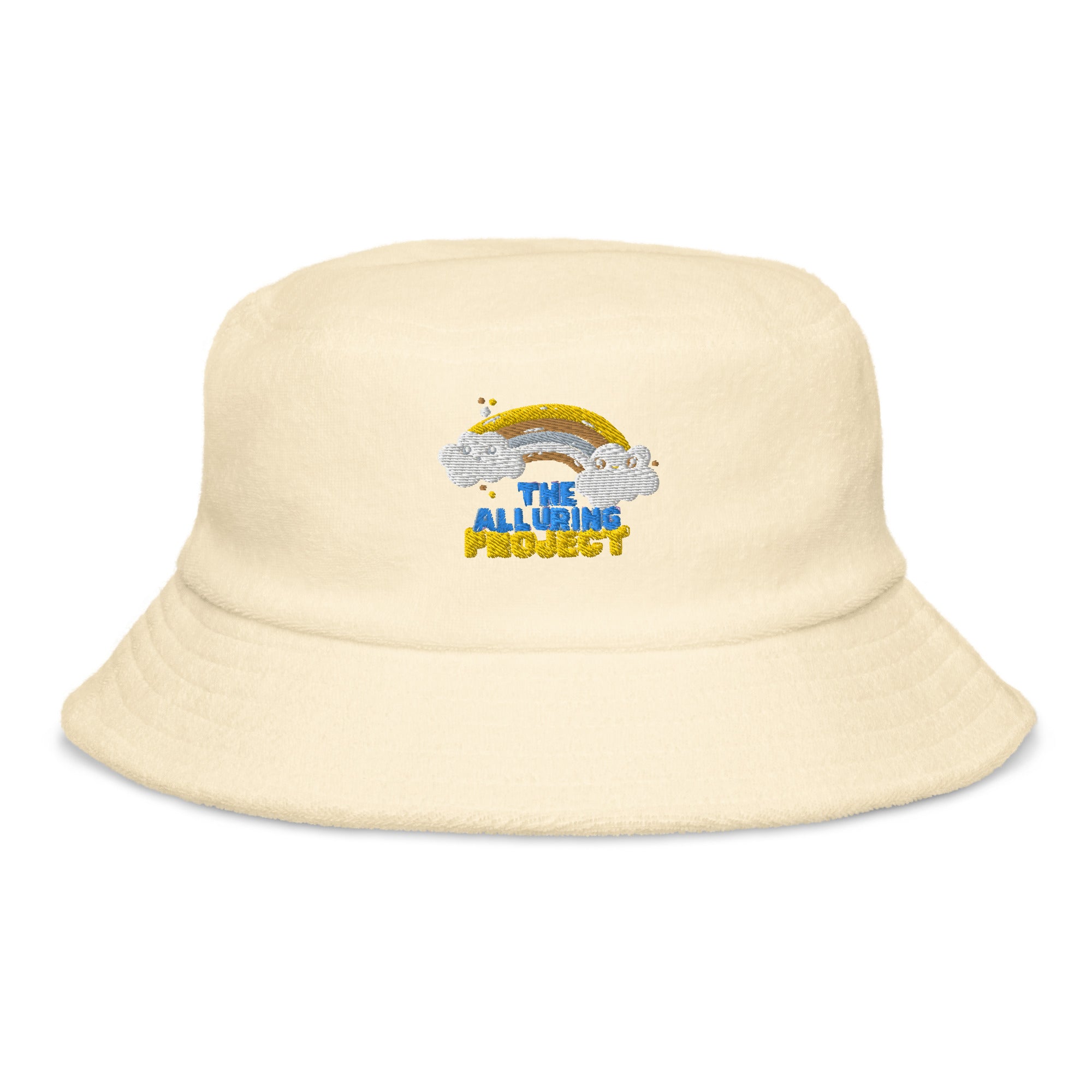 Unstructured terry cloth bucket hat