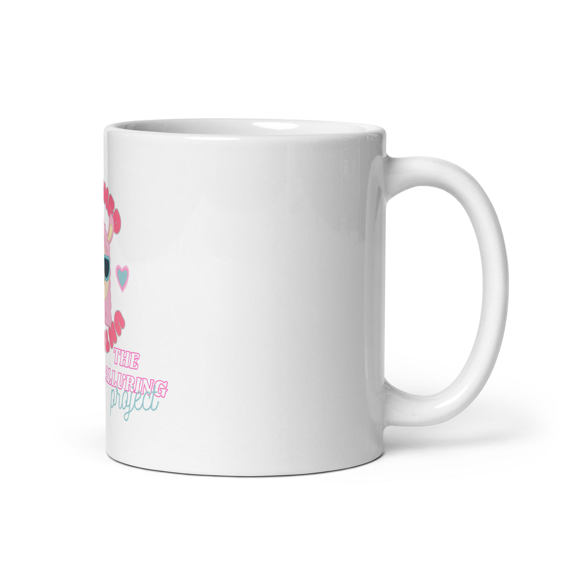 White glossy mug