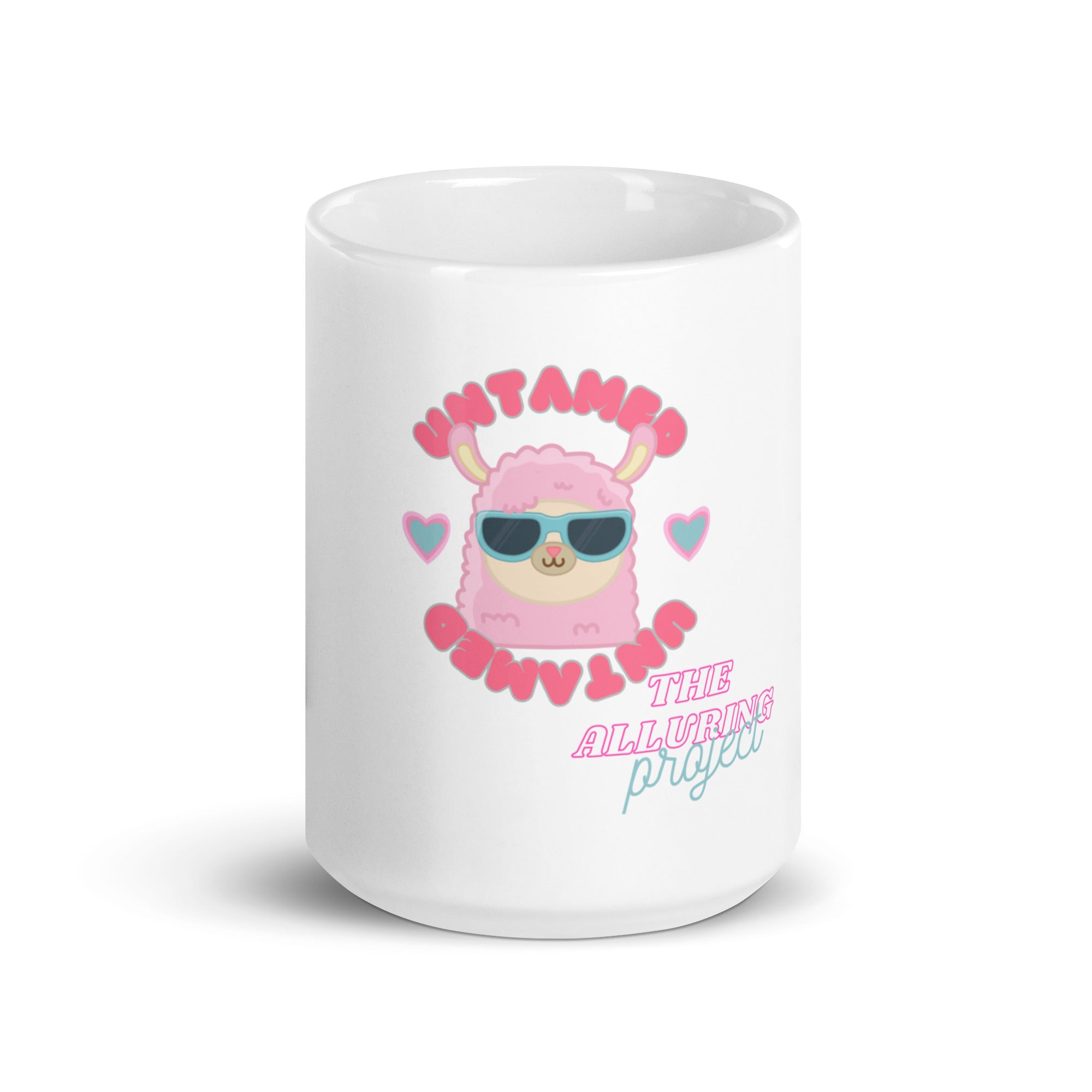 White glossy mug