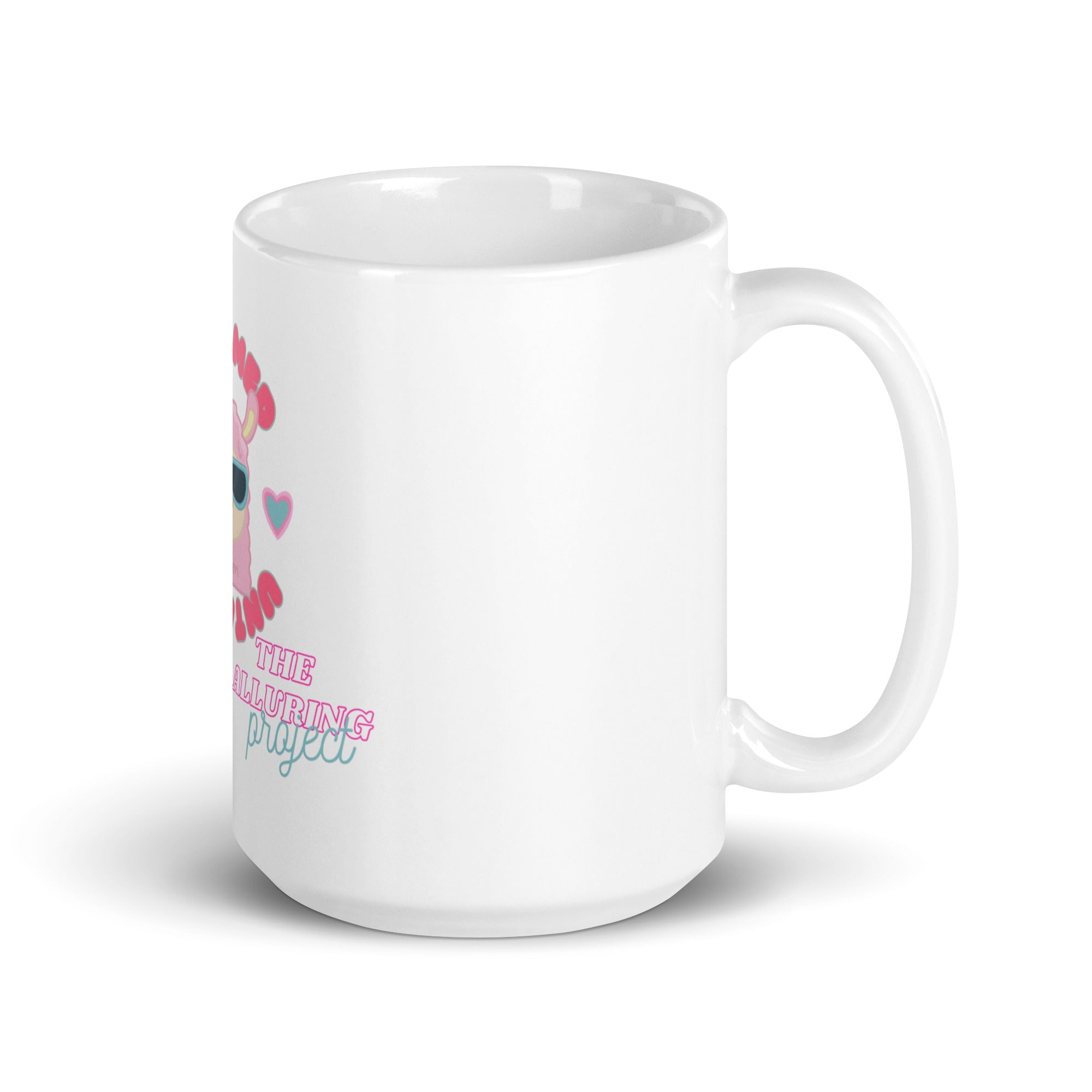 White glossy mug
