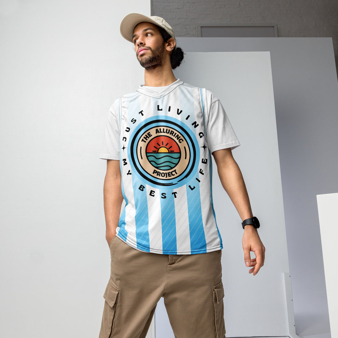 Camiseta de baloncesto unisex reciclada