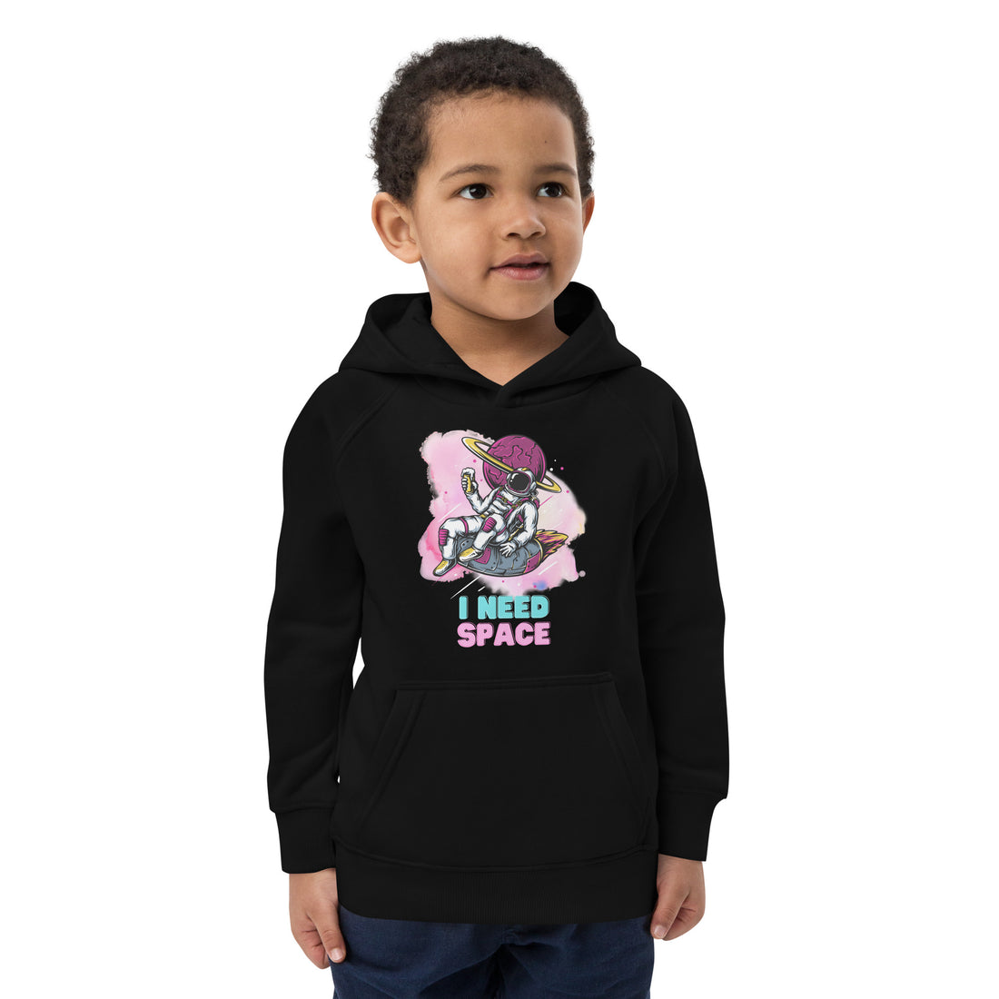 Sudadera con capucha ecológica para niños - I Need Space