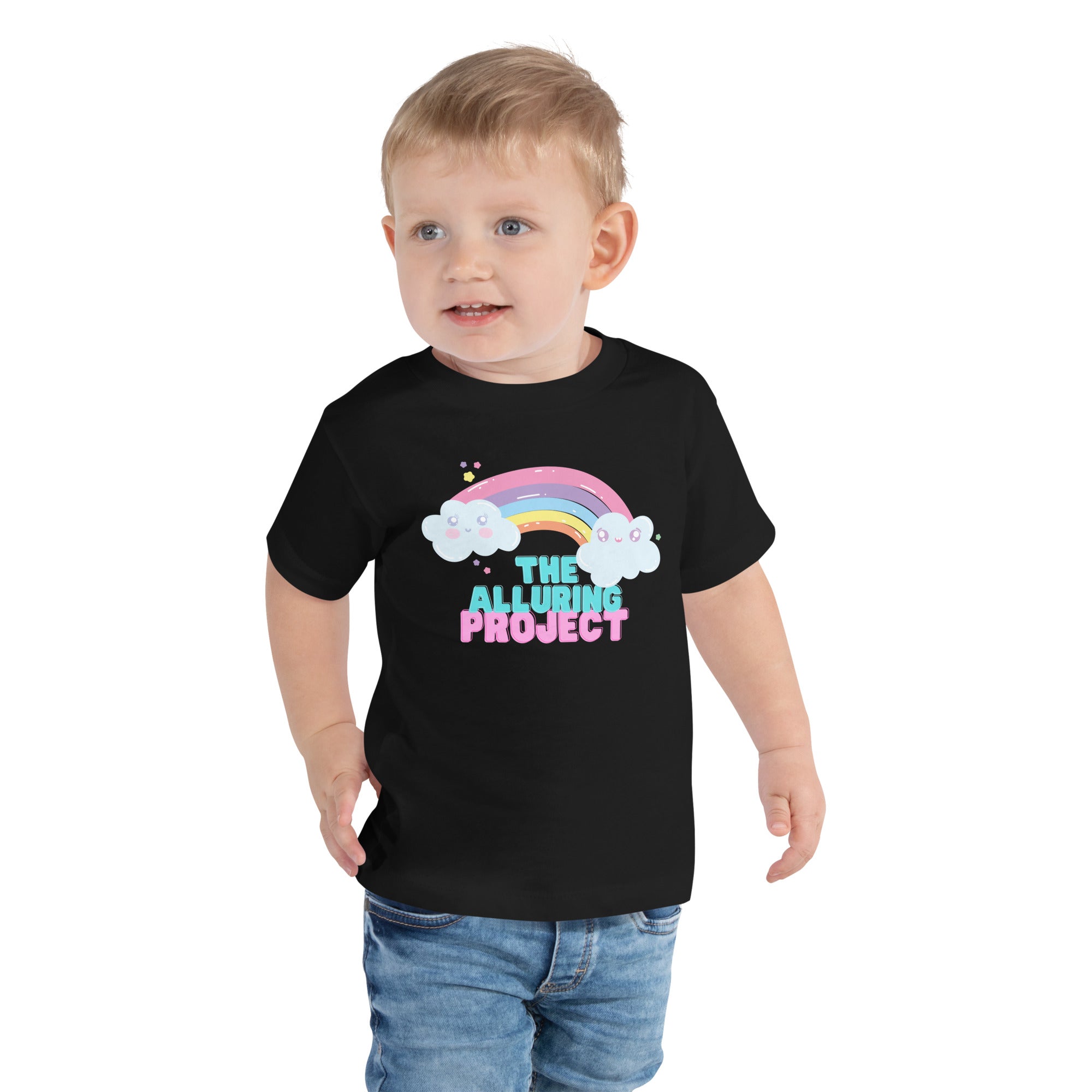 Camiseta de manga corta para niños pequeños - Arcoíris