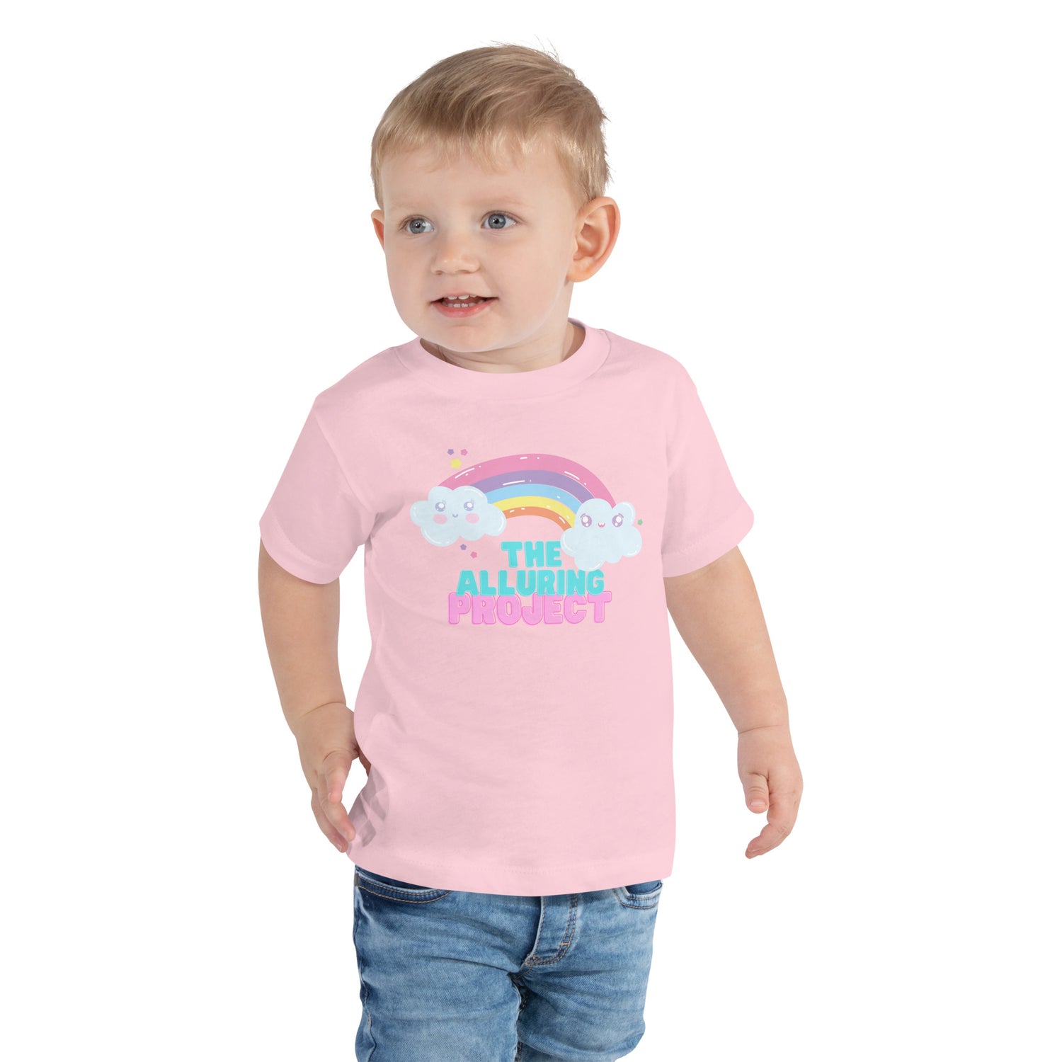 Camiseta de manga corta para niños pequeños - Arcoíris