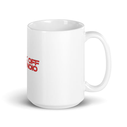 White glossy mug